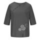 thumbnail image 3 of Blusas de Manga Corta para las Mujeres Impresas Cuello Redondo Camiseta Casual, Blusa de Algodón de Imitación para las Mujeres, 3 of 4