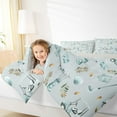 thumbnail image 4 of Feelyou Golf Sport Lover Bedding Comforter Set for Teens, Plant Botanical Twin Comforter Sets, Kawaii Cartoon Blue Reversible Bedding Set, Ultra Soft Bedroom Decor, 2-Piece, 4 of 8