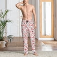 thumbnail image 2 of Balery Hand Drawn Hearts Pantalones de pijama para hombre, pijama ultraligero, pantalón de descanso-XX-Large, 2 of 6