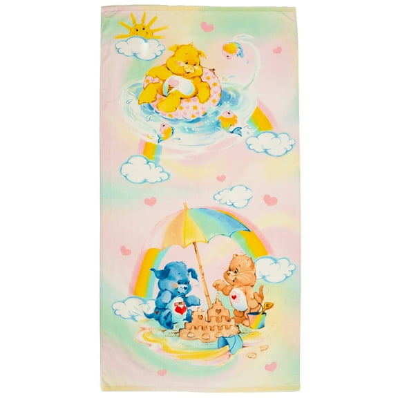 Care Bears Cotton Beach Towel, 30" X 60"