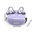 thumbnail image 3 of 720° Surround Sound Wireless Earbuds with 80H Battery & Multi-Language Translation – Purple, 3 of 6