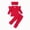 R599-Red, variant on NOLDARES Toddler Baby Girl Fall Clothes Long Sleeve Shirt Tops and Bell Bottoms Pants 2 Piece Outfits for Girls(Pink,18-24 M)