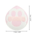 thumbnail image 2 of Unique Bargains 1 Pc Portable Cat Paw Face Makeup Sponge for Bedrooms Pink Hydrophilic Non-latex, 2 of 5