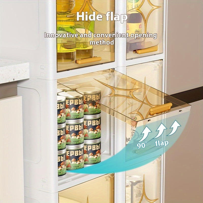 XHSGX 7.87" Slim Bathroom Storage Cabinet with Clear Doors, 4-Tier Tall Narrow Storage Cabinet for Small Space, Rolling Slim Storage Organizer, Easy Assembly, White