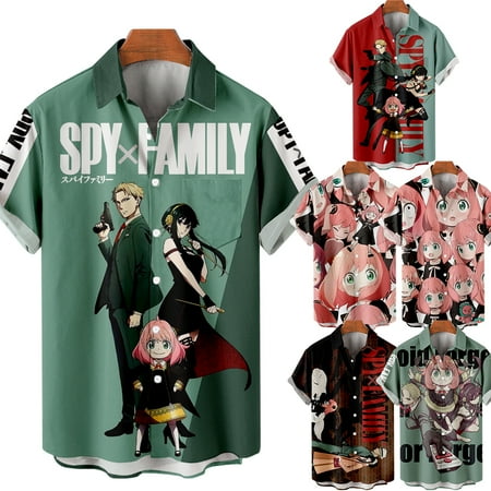 

MLFU Anime Plus Size Crewneck Hawaiian Shirt Stylish Party Clothes for Teen and Adult
