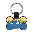 thumbnail image 2 of Placas de identificación personalizadas para mascotas: placas de identificación silenciosas de silicona ligera con grabado permanente para collar., 2 of 6