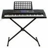 Electronic Piano 61 Key Music Key Board Piano LCD Display, with X Stand