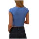 thumbnail image 3 of Camisetas de Manga Corta para las Mujeres Casual Color Sólido Cuello Redondo Tee, Blusa de Manga Corta de Moda para el Uso Diario, 3 of 7