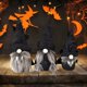 thumbnail image 4 of piezas Gnomo de Halloween Felpa Decoración hecha a mano Decoraciones de enano de felpa de Halloween, Capa negra Sombrero Decoración de juguete, Decoración de mesa Decoración artesanal Zhivalor WLJ-0883, 4 of 5