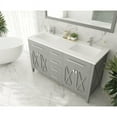 thumbnail image 5 of Laviva Wimbledon 60" Wood Cabinet with VIVA Stone Countertop in Gray/Matte White, 5 of 6