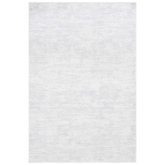 SAFAVIEH Hanna Cleto Striped Runner Rug, Ivory/Light Grey, 2' x 8'