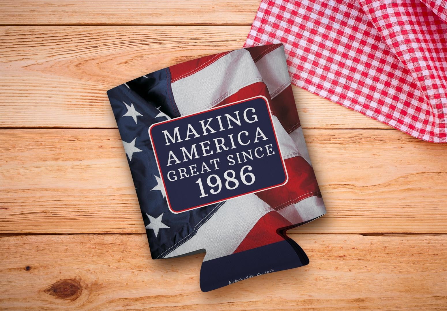 B-day Gifts for 40th Birthday Making America Great Since 1986 24-pack Can Coolies Coolers