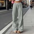 thumbnail image 2 of Noric Women Straight Leg Sweatpants Drawstring Elastic High Waist Soft Loose Fit Casual Pants with Pockets, 2 of 9