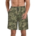 thumbnail image 1 of Fotbe Green Snake Skin Trajes de Baño Estampados para Hombre, Shorts de Verano de Secado Rápido, Ropa de Playa, Bañadores-Large, 1 of 6