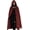 Red, variant on VZQI Renaissance Hooded Cloak Hobbit Halloween Medieval Costume Adult Cosplay Short Cape for Men and Women