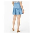 thumbnail image 2 of MAISON JULES Womens Blue Tiered Mini Skirt L, 2 of 3