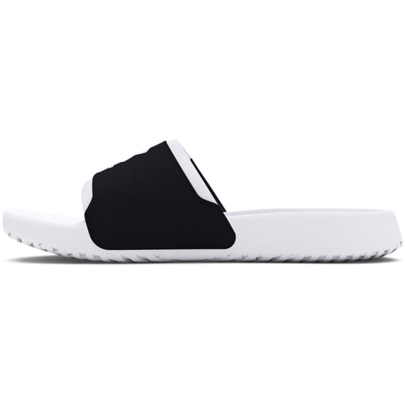 Sandalia Under Armour Ignite Select para niños, color blanco/negro, talla 12
