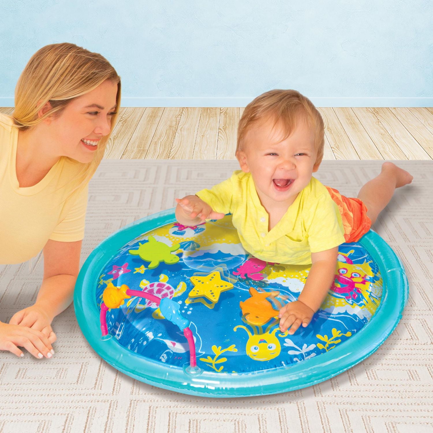 Spark Create Imagine Water Bubble Activity Center Ocean Waves Play Mat, Water Bubble Activity Center