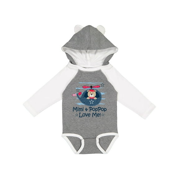 Inktastic Mimi and PopPop Love Me Boys Long Sleeve Baby Bodysuit