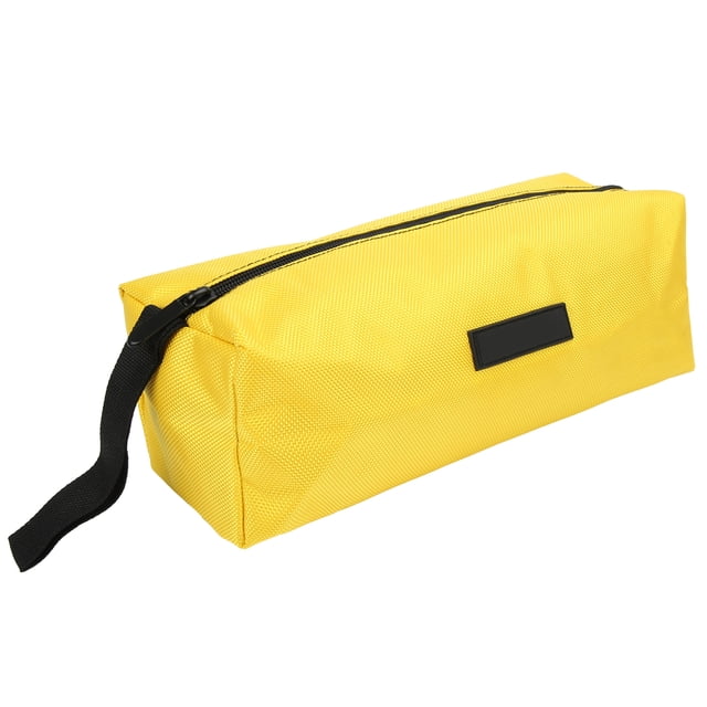 Bolsa de herramientas de tela Oxford gruesa, multifuncional, portátil, impermeable, para electricista, color amarillo