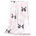 thumbnail image 3 of Bingfone Cute Panda Print Flannel Fleece Blanket Throw Blanket For Bed,Sofa,Couch,Travel,Camping(50"X40"), 3 of 9