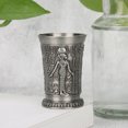 thumbnail image 3 of Adornos Vaso de Chupito de Whisky Vintage Metal en Aliviar un Mano Mini Taza Regalo Decoración de Adornos Cobre Entretenimiento, 3 of 7