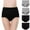 4pcs, variant on BOOMILK Underwear for Women High Waisted Cotton Stretch Briefs Soft Full Coverage Panties 4P