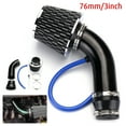 thumbnail image 4 of Universal 76mm/3in Car Automobile Racing Cold Air Intake Filter Alumimum Pipe Power Flow Kit, Air Filter Pipe Kit, Car Modified Accessory, 4 of 9