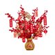 thumbnail image 4 of Jarrón de plantas artificiales de año Nuevo Chino, altura de 50cm, decoración decorativa de mesa para decoración del hogar y la Oficina, multiusos, Jarrón dorado, 4 of 8