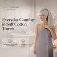 thumbnail image 6 of Modern Threads Cobblestone 6-Piece Cotton Adult Bath Towel Set, Beige, 6 of 11