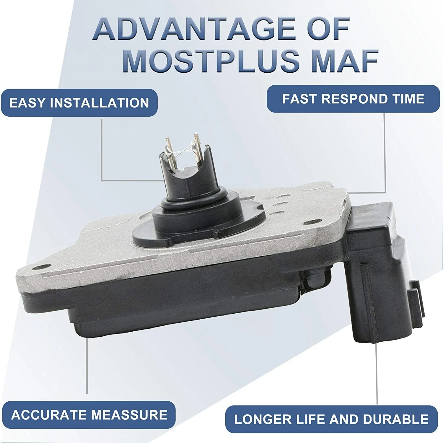 MOSTPLUS Mass Air Flow Sensor MAF AFH55-M10 for NISSAN D21 PICKUP 90-96 2.4L