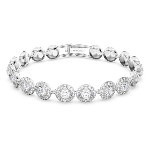 Pulsera de tenis Swarovski Una Angelic con cristales transparentes