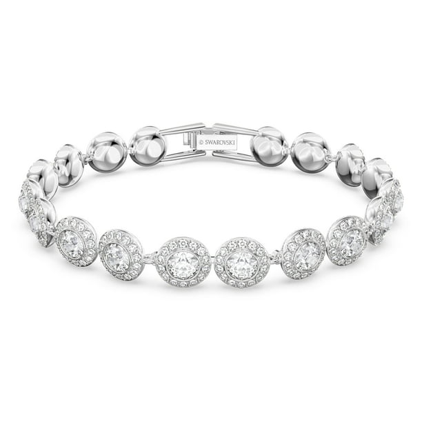Pulsera de tenis Swarovski Una Angelic con cristales transparentes