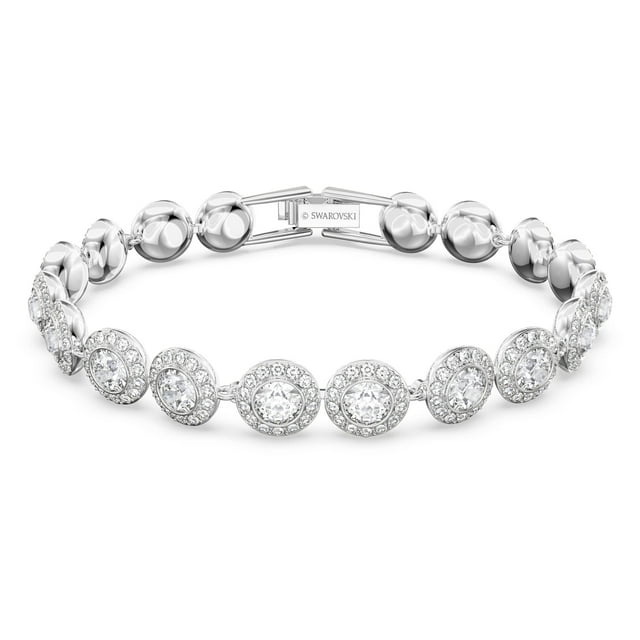 Pulsera de tenis Swarovski Una Angelic con cristales transparentes