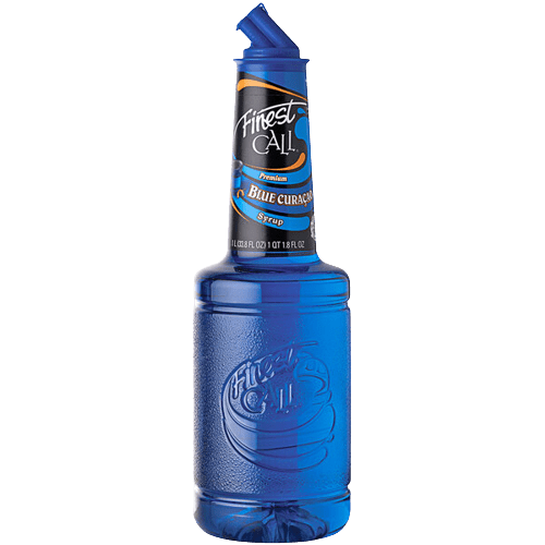 Finest Call 1 Litre de Sirop de Curacao Bleu de Qualité Supérieure - Exhausteur de Cocktails Sans Alcool