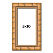 5x10 In Frame Gold Real Wood Picture Frame Width 1.5 inches | Interior Frame Depth 0.5 inches |