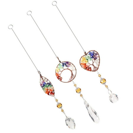 

Crystals Hanging Ornament Decoration Prisms Drop Pendant Feng Shui Ornaments Wind Chime rainbow making for Home Car indoor and