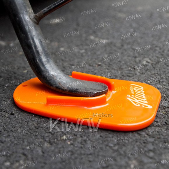 Kiwav Motocicleta Motocross Kickstand Pad Soporte Naranja X1 Pieza Suelo Blando Estacionamiento Al Aire Libre Antihundimiento