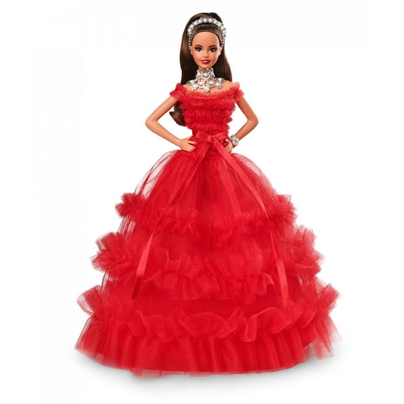 2018 Holiday Collector Barbie Signature Teresa Doll with Stand