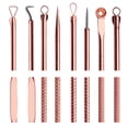 thumbnail image 3 of Ensemble de 4 Pinces pour Points Noirs, Trousse d'Outils en Acier pour l'Acné, Trousse d'Extracteur de Comédons avec Étui, 3 of 10