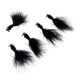 thumbnail image 2 of 5pcs Moscas de Simulación Artificial Atención Gran Pescado Diversión Pesca Negro, 2 of 7