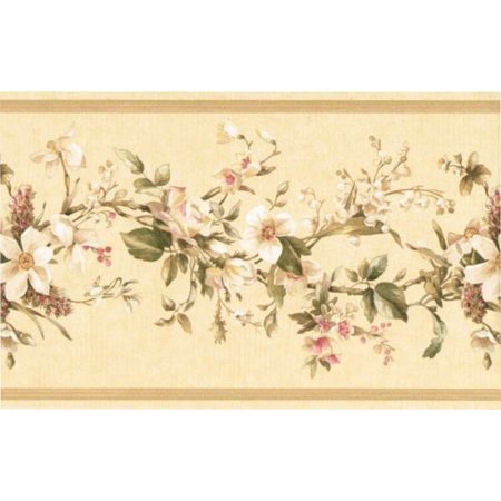 878738 Vintage Floral Vine Wallpaper Border VC052231b - Walmart.com