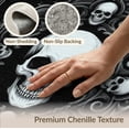 thumbnail image 6 of ODIKA 8'x10' Washable Area Rug Non-Slip Chair-Friendly Mat Gothic Vintage Ghost Skull Center Ornate Scroll Border Horror for Dining Room, Large Office, Lounge, 6 of 7