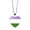 Genderqueer, variant on Rainbow LGBT Pride Necklace for Women Men Stackable Love Heart Rainbow Chain Choker Friendship Jewelry Bisexual