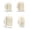 Beige, variant on Set of 4 Pack Double Layer Compression Packing Cubes for Travel Essentials,Waterproof Ultra Space Saving Self Compression Organizer,Large Capacity Compressible Expandable Packing Cubes for Suitcase