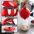 thumbnail image 4 of OVENTE 1.7L Electric Kettle with 1100W Fast Boiling Water, Red KP72R, Best for Coffee or Tea, BPA-Free, Water Level Gauge, Auto Shut-Off, Indicator Light, Boil-Dry Protection & Removable Filter, 4 of 8