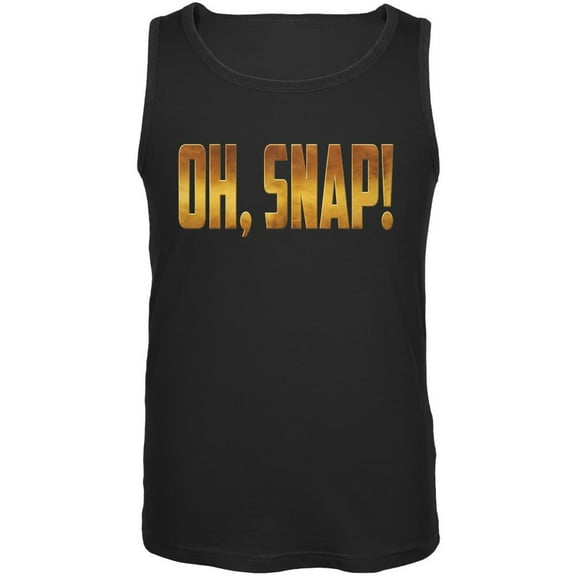 OH SNAP Comic Book Super Villian Mens Tank Top Black SM