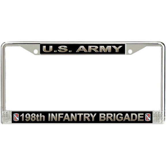 U.S. Army 198th Infantry Brigade License Plate Frame