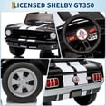 thumbnail image 4 of 24V 2 Seater Kids Ride On Electric Car Shelby GT350 with Remote Control, Safety Belt, LED Lights, 3 Speeds, Black, 4 of 8
