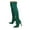 Green, variant on UngA Casual Boots for Women Knee High Boots Women Pointed Toe Tall Boots Stiletto High Heel Long Boots Side Zipper Sexy Dress Boots Green,8